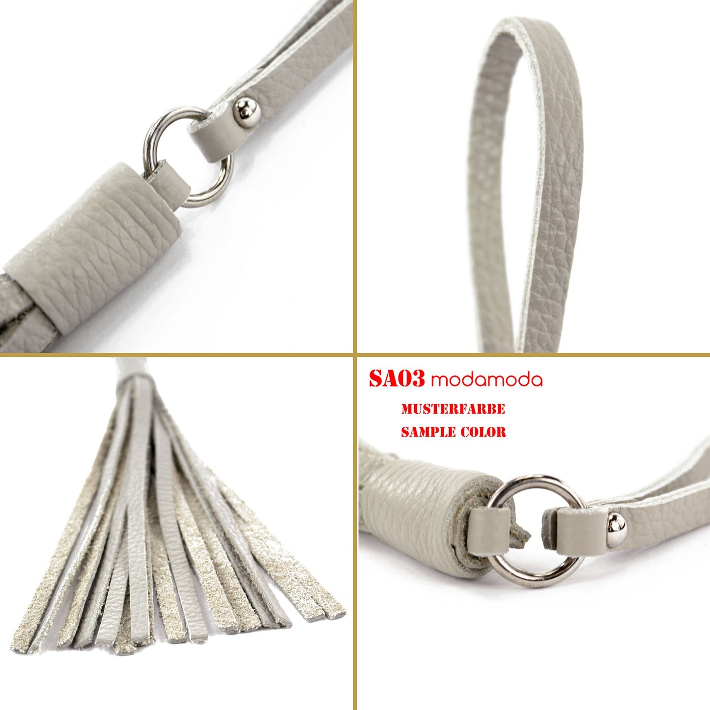 modamoda de - SA03 - ital. Ledertaschen Anhänger Echtleder
