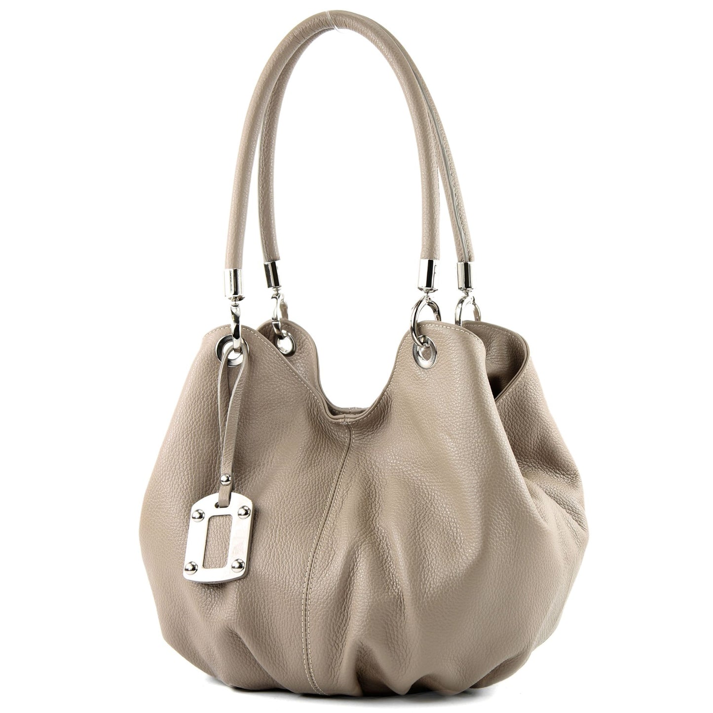 modamoda de 228 Damen Leder Schultertasche Hobo bag handmade in Italy