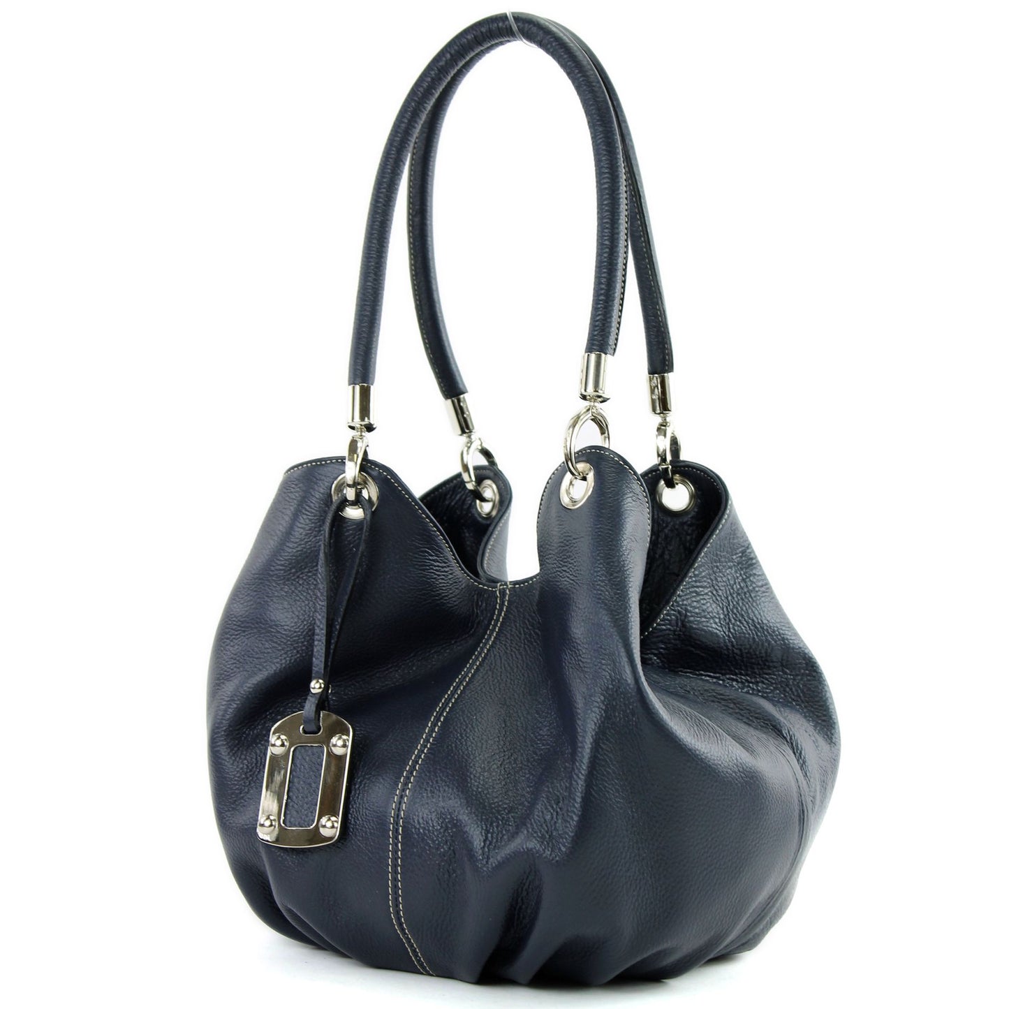 modamoda de 228 Damen Leder Schultertasche Hobo bag handmade in Italy