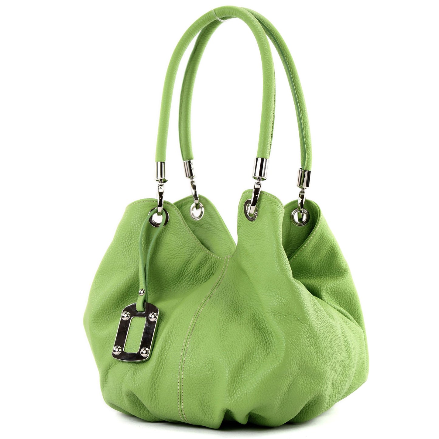 modamoda de 228 Damen Leder Schultertasche Hobo bag handmade in Italy