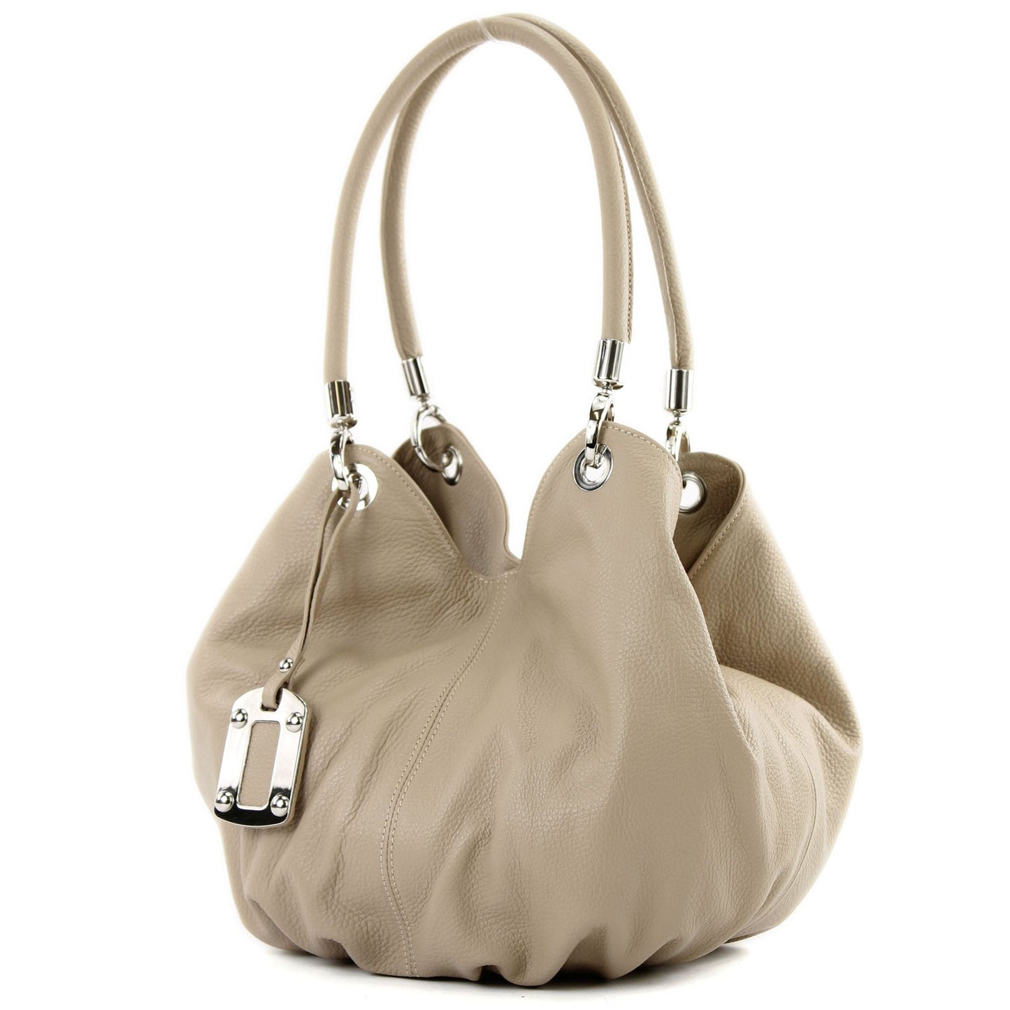 modamoda de 228 Damen Leder Schultertasche Hobo bag handmade in Italy