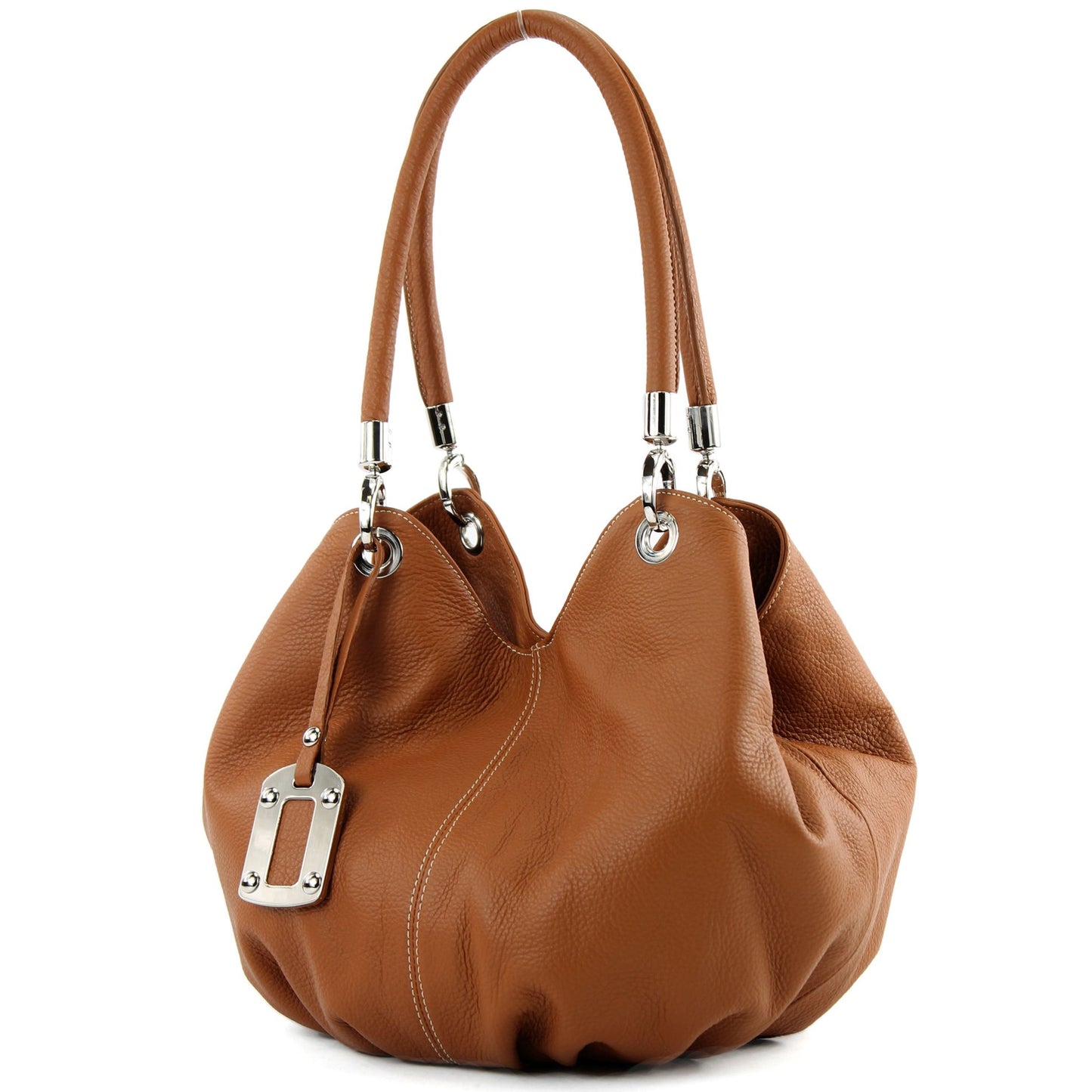 modamoda de 228 Damen Leder Schultertasche Hobo bag handmade in Italy
