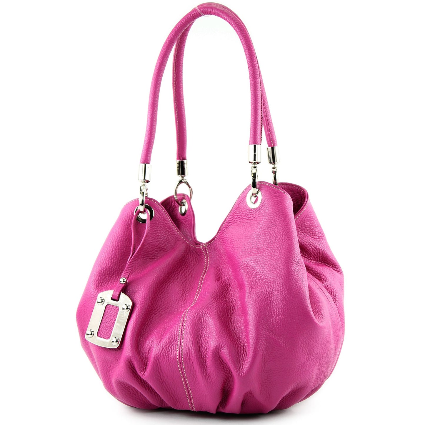 modamoda de 228 Damen Leder Schultertasche Hobo bag handmade in Italy