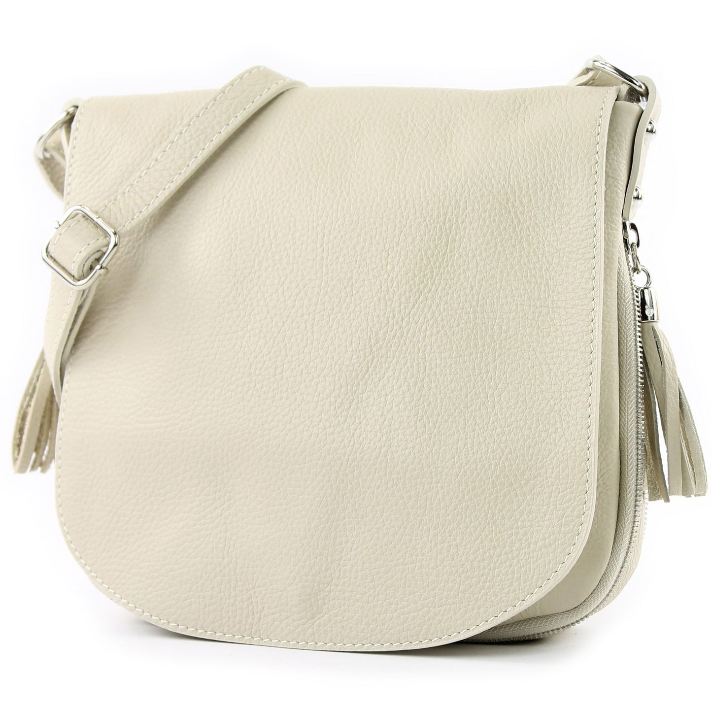 modamoda de - T06 - ital Messenger Umhängetasche aus Leder