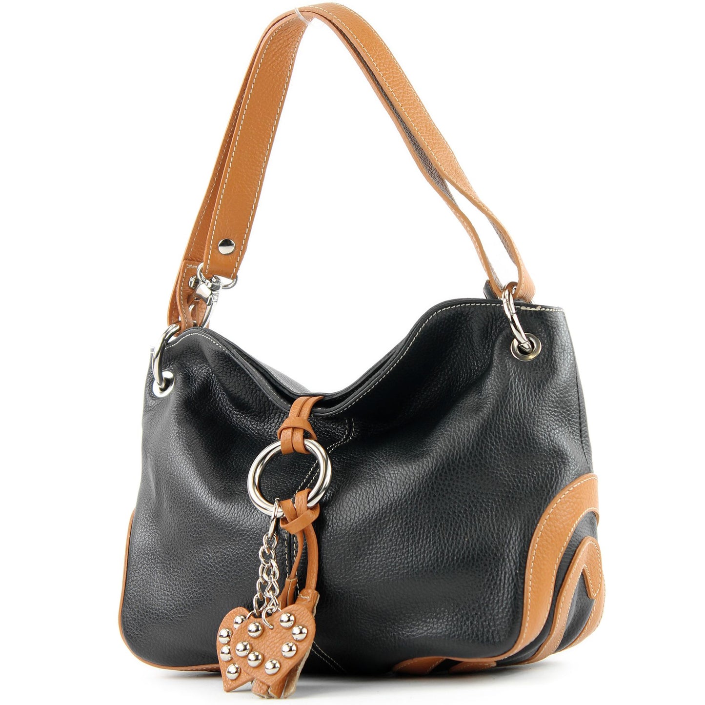 modamoda de - T10 - ital. Leder Schultertasche Umhängetasche