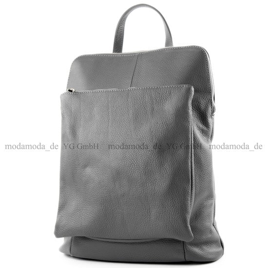 modamoda de T141 Damen Leder Rucksack Damentasche Schultertasche handmade in Italy