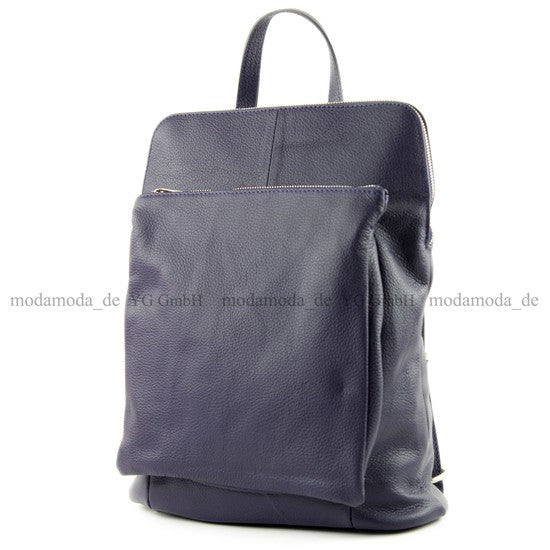 modamoda de T141 Damen Leder Rucksack Damentasche Schultertasche handmade in Italy