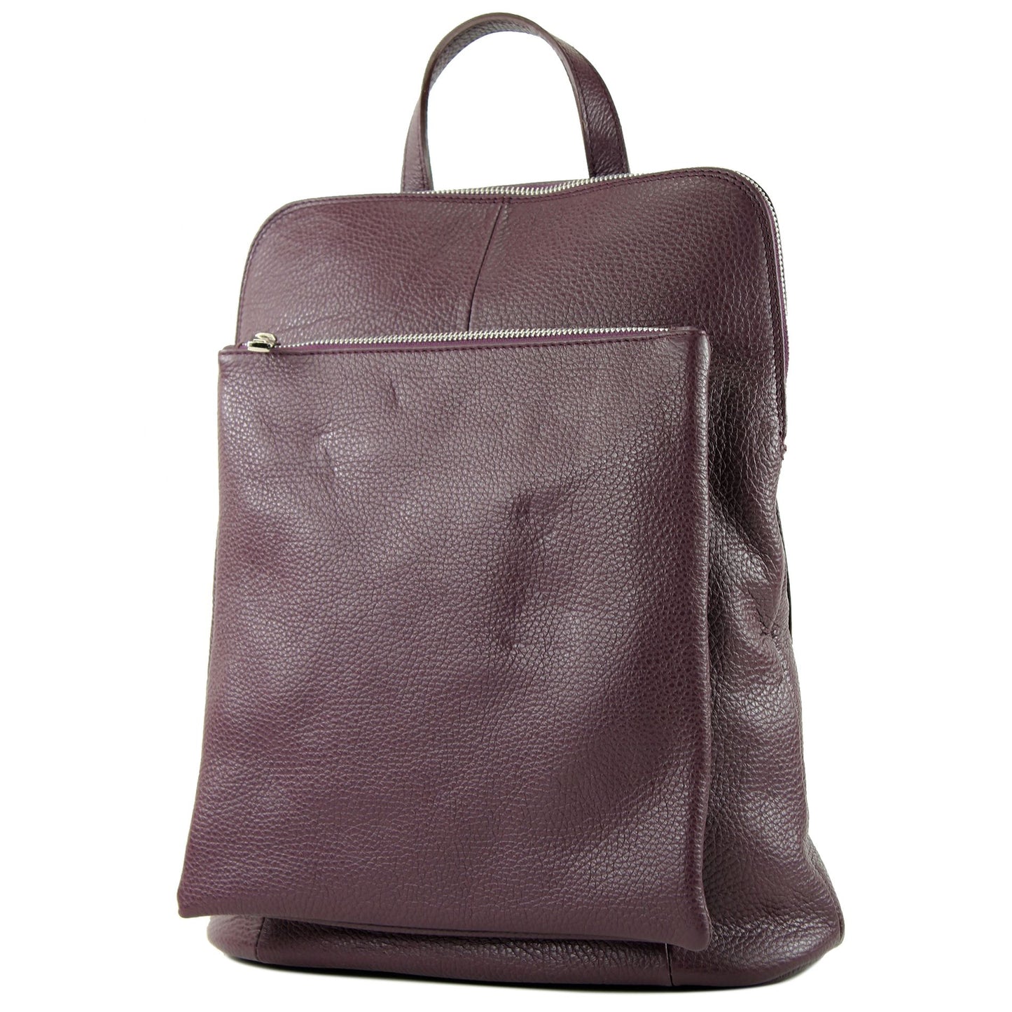 modamoda de T141 Damen Leder Rucksack Damentasche Schultertasche handmade in Italy