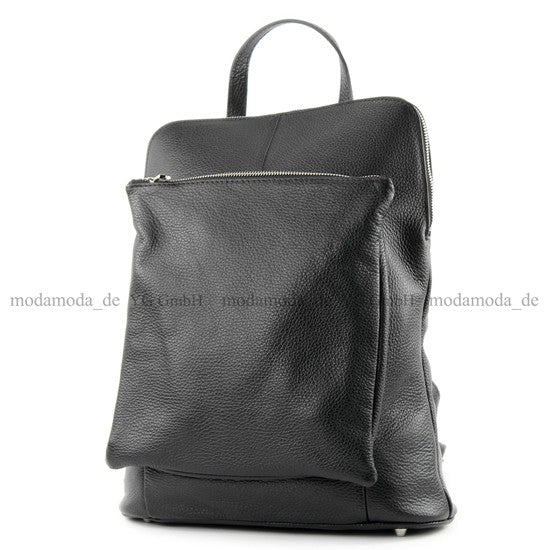 modamoda de T141 Damen Leder Rucksack Damentasche Schultertasche handmade in Italy