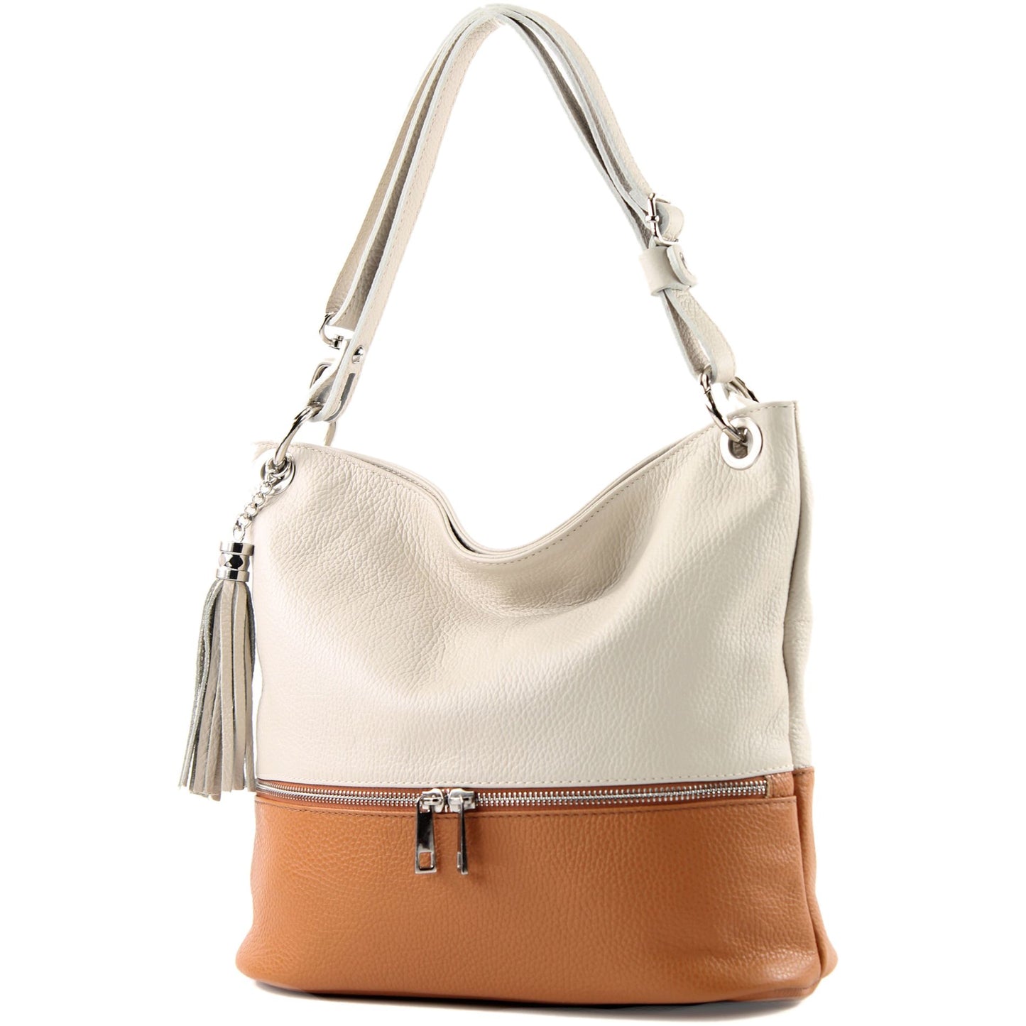 modamoda de - T143 - ital. Leder Schultertasche Umhängetasche