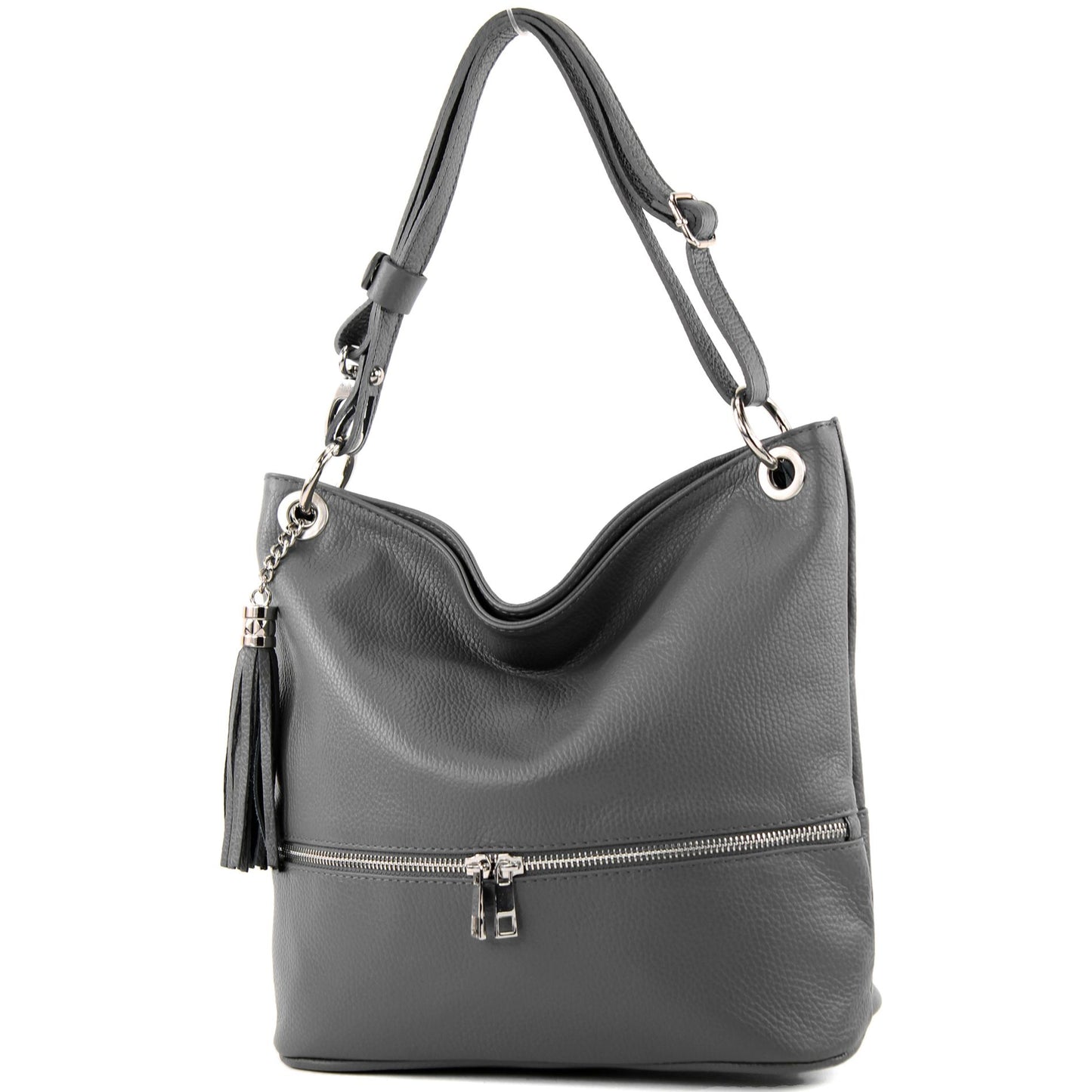 modamoda de - T143 - ital. Leder Schultertasche Umhängetasche