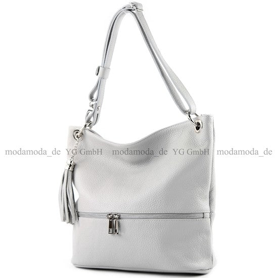 modamoda de - T143 - ital. Leder Schultertasche Umhängetasche