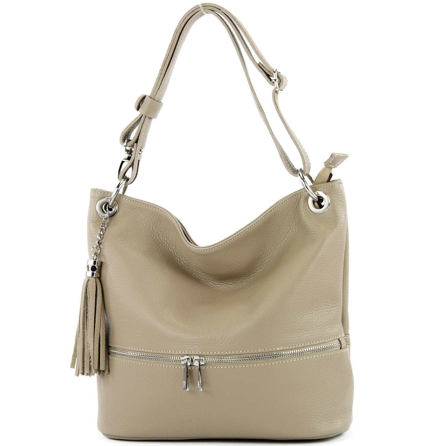 modamoda de - T143 - ital. Leder Schultertasche Umhängetasche