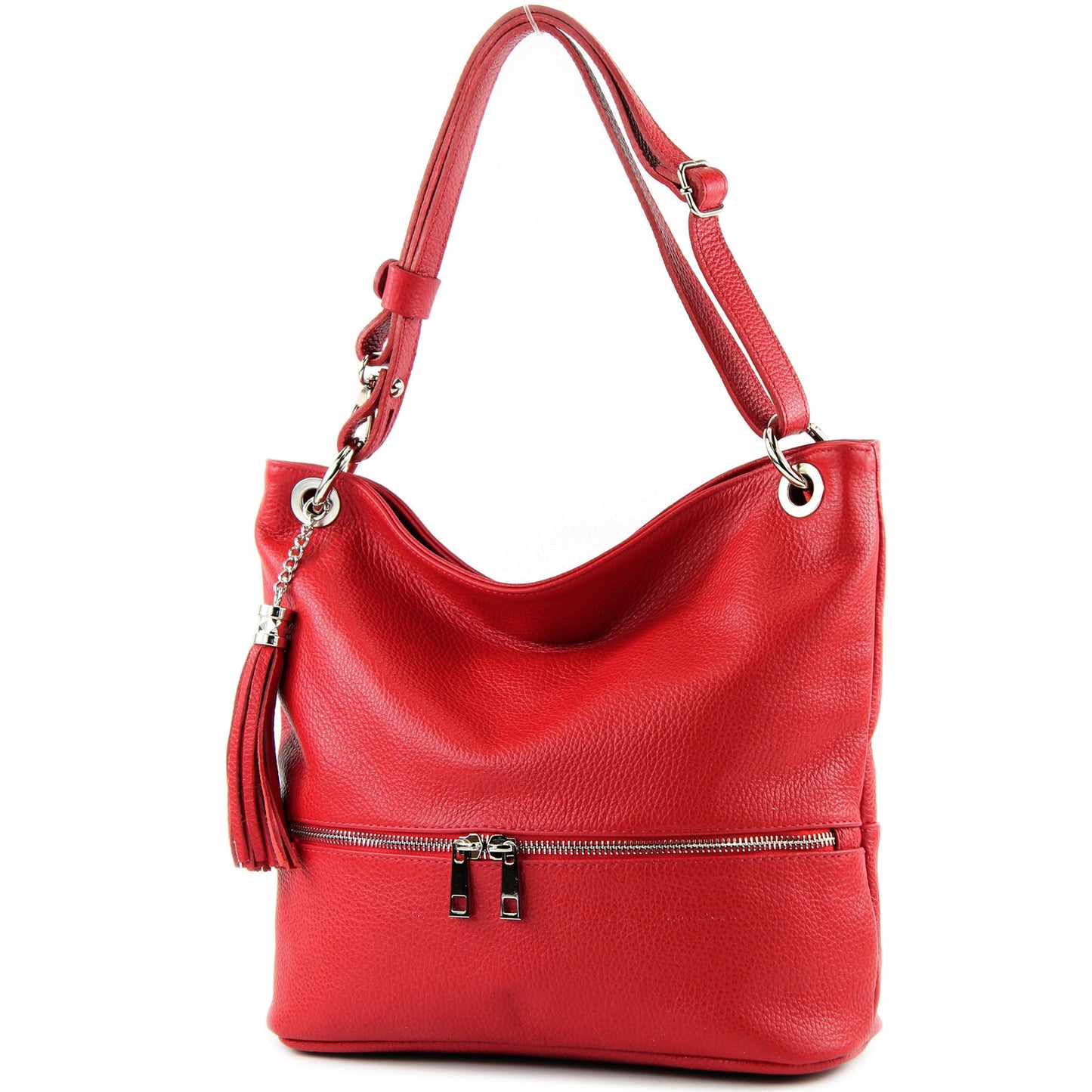 modamoda de - T143 - ital. Leder Schultertasche Umhängetasche