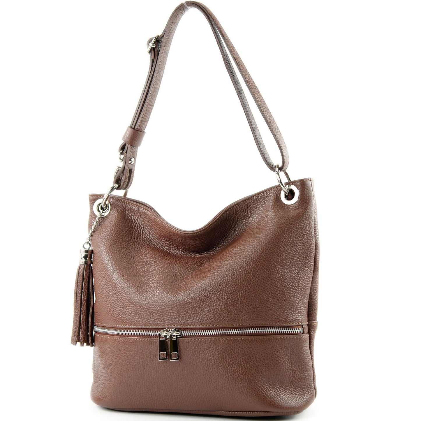 modamoda de - T143 - ital. Leder Schultertasche Umhängetasche