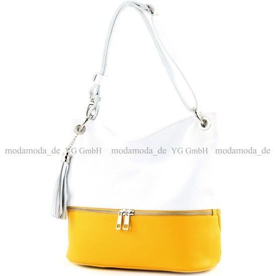 modamoda de - T143 - ital. Leder Schultertasche Umhängetasche