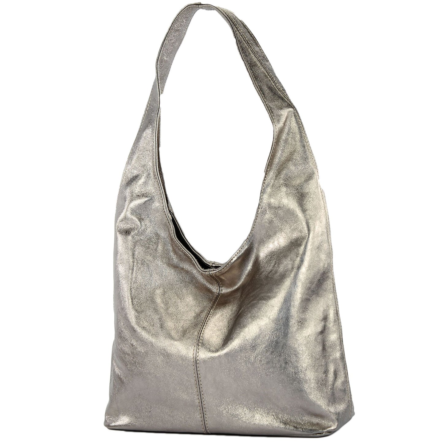 modamoda de T150 Damen Schultertasche Shopper Large aus Wildleder handmade in Italy