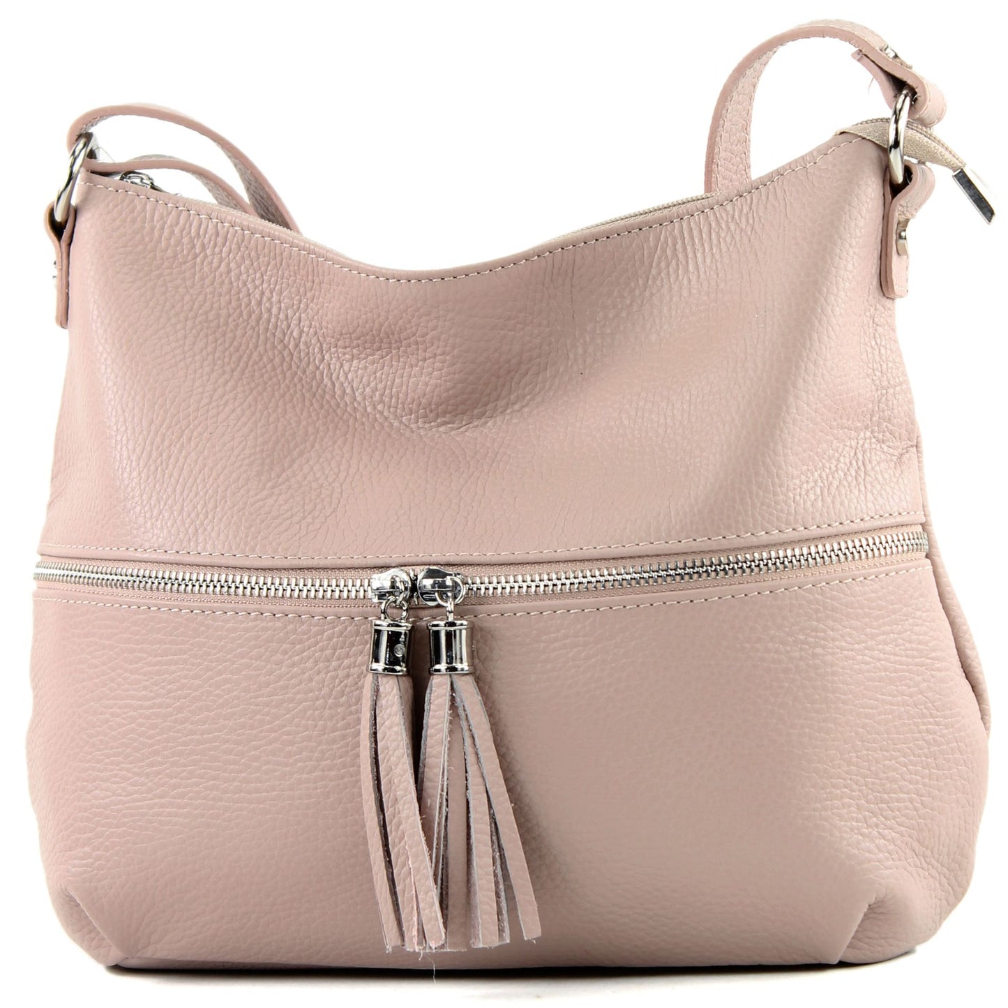 modamoda de T159 Damen Leder Umhängetasche Schultertasche Medium handmade in Italy