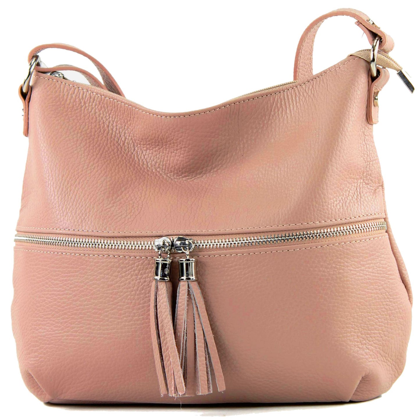 modamoda de T159 Damen Leder Umhängetasche Schultertasche Medium handmade in Italy