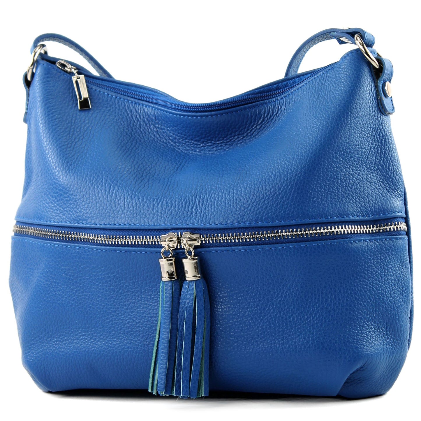 modamoda de T159 Damen Leder Umhängetasche Schultertasche Medium handmade in Italy