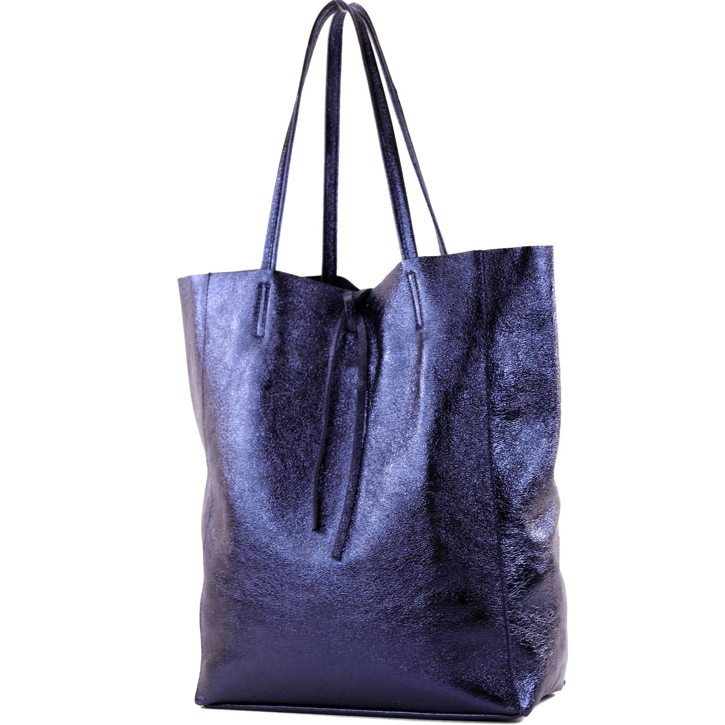 modamoda de T163 Damen Leder Shopper Schultertasche Large mit Innentasche handmade in Italy