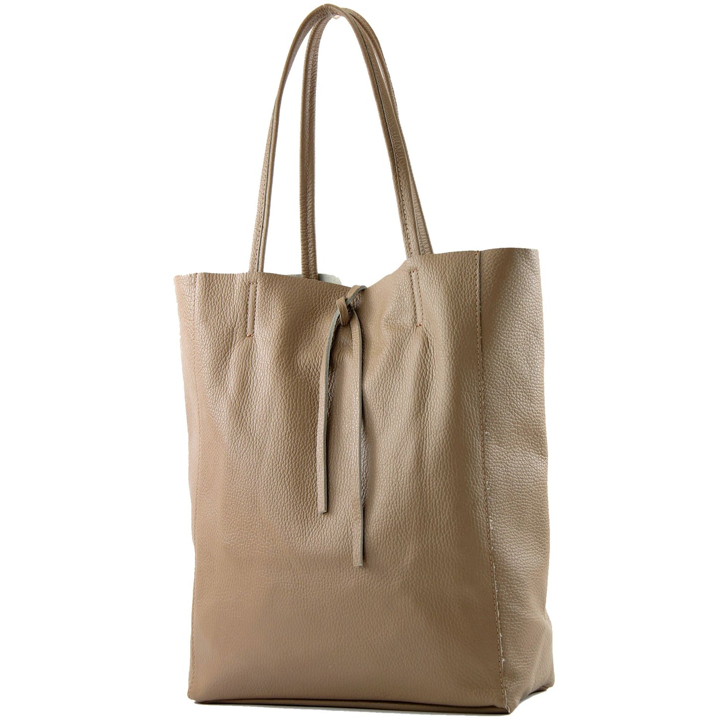 modamoda de T163 Damen Leder Shopper Schultertasche Large mit Innentasche handmade in Italy