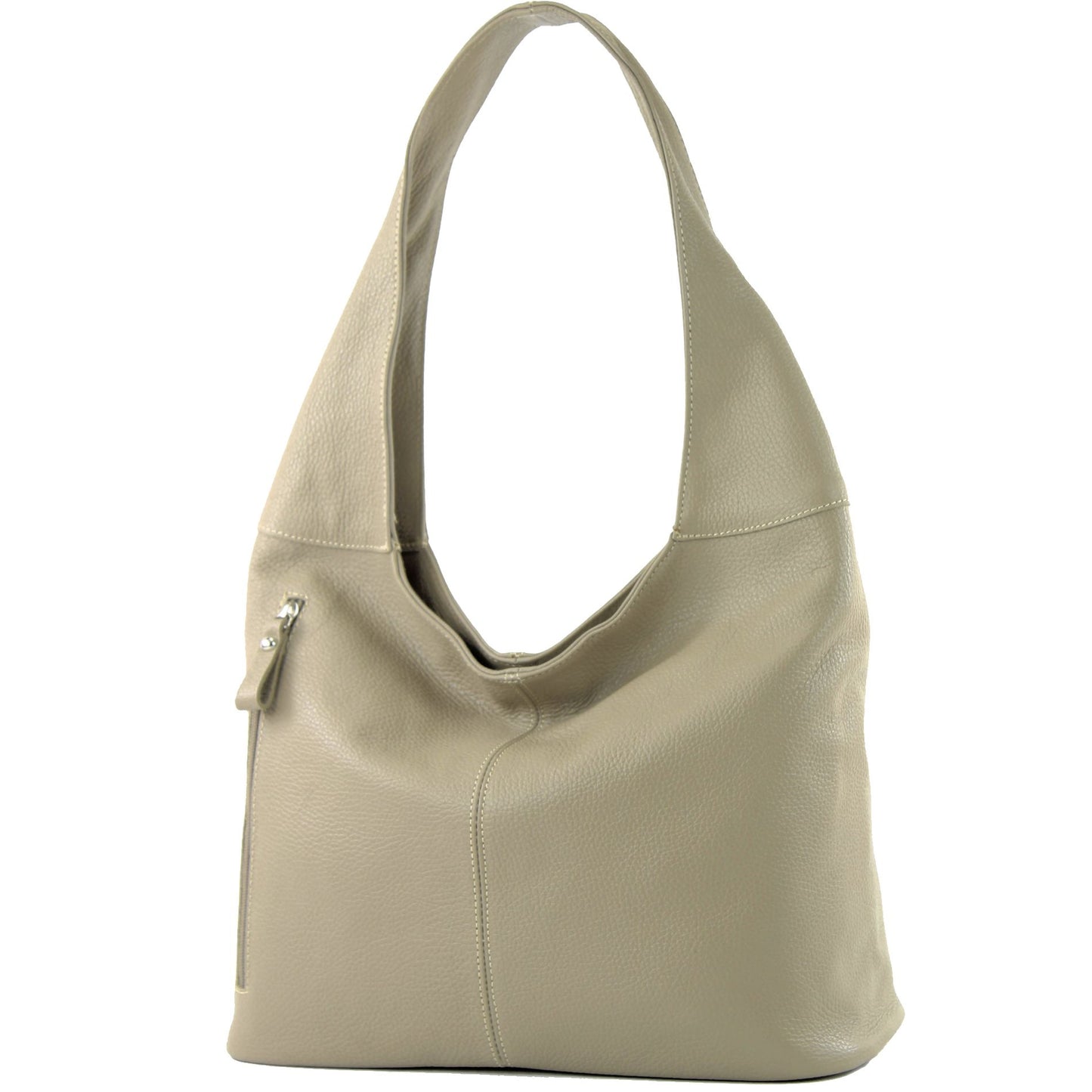 modamoda de - T155 - ital. Schultertasche Shopper aus Leder Groß