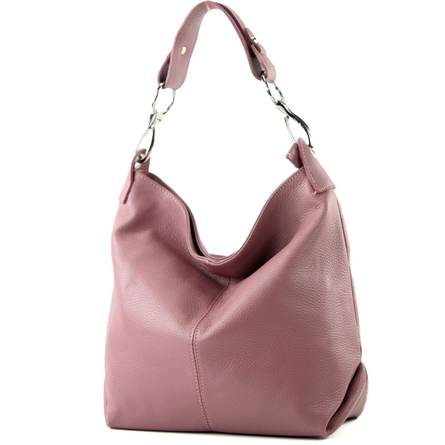 modamoda de T168 Damen Leder Schultertasche Henkeltasche Medium handmade in Italy