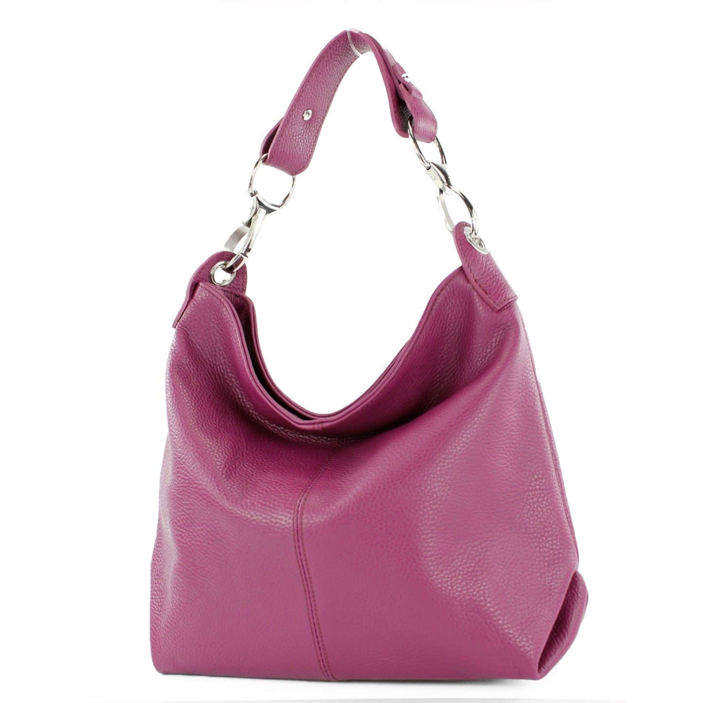 modamoda de T168 Damen Leder Schultertasche Henkeltasche Medium handmade in Italy