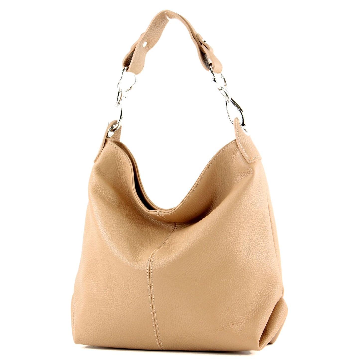 modamoda de T168 Damen Leder Schultertasche Henkeltasche Medium handmade in Italy