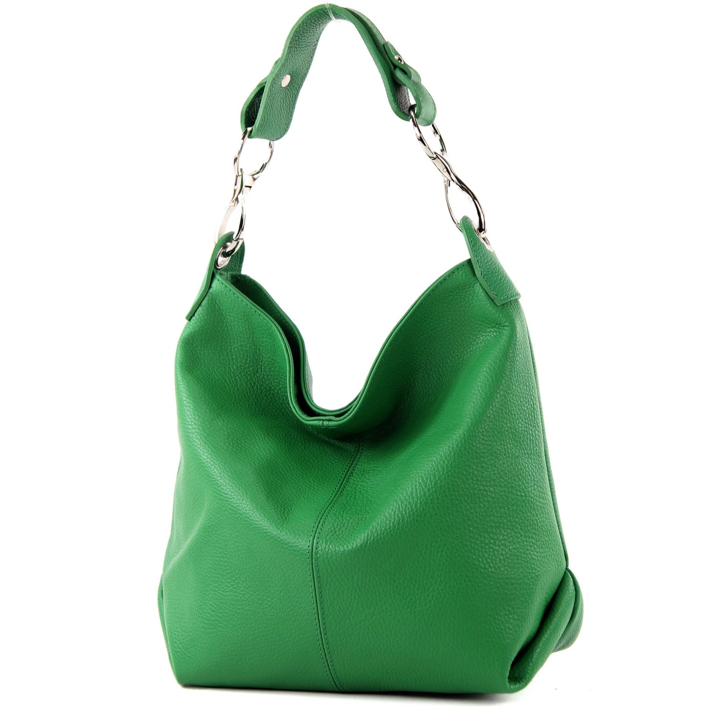 modamoda de T168 Damen Leder Schultertasche Henkeltasche Medium handmade in Italy