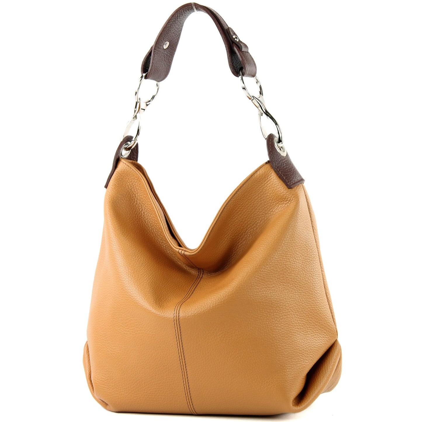 modamoda de T168 Damen Leder Schultertasche Henkeltasche Medium handmade in Italy