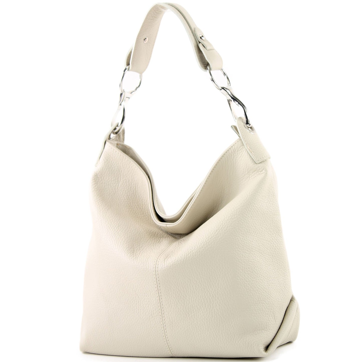 modamoda de T168 Damen Leder Schultertasche Henkeltasche Medium handmade in Italy