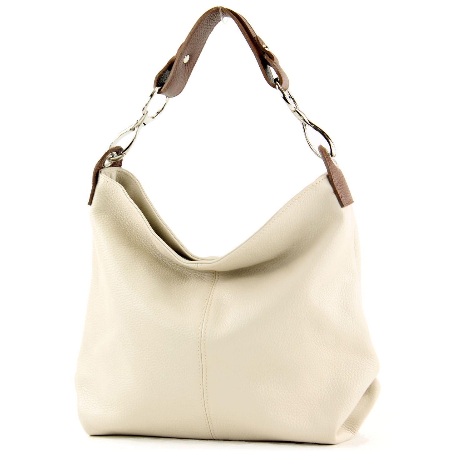 modamoda de T168 Damen Leder Schultertasche Henkeltasche Medium handmade in Italy