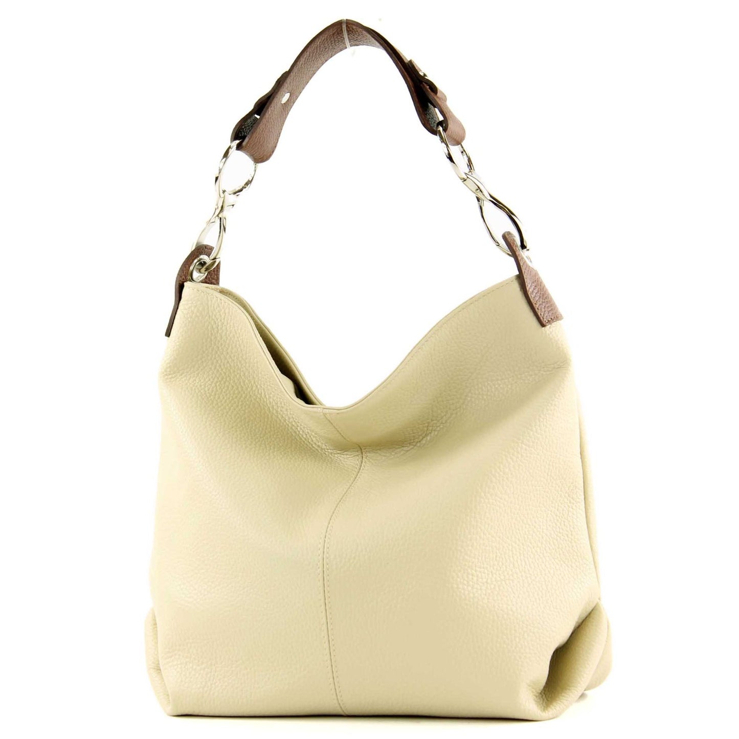 modamoda de T168 Damen Leder Schultertasche Henkeltasche Medium handmade in Italy