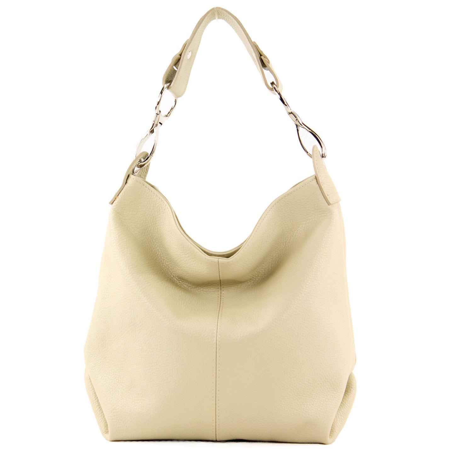 modamoda de T168 Damen Leder Schultertasche Henkeltasche Medium handmade in Italy