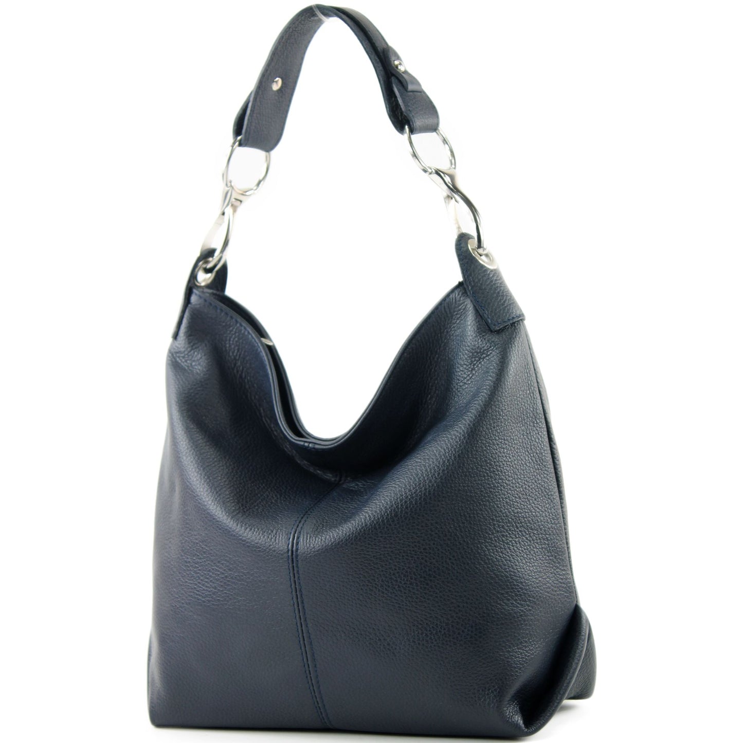 modamoda de T168 Damen Leder Schultertasche Henkeltasche Medium handmade in Italy