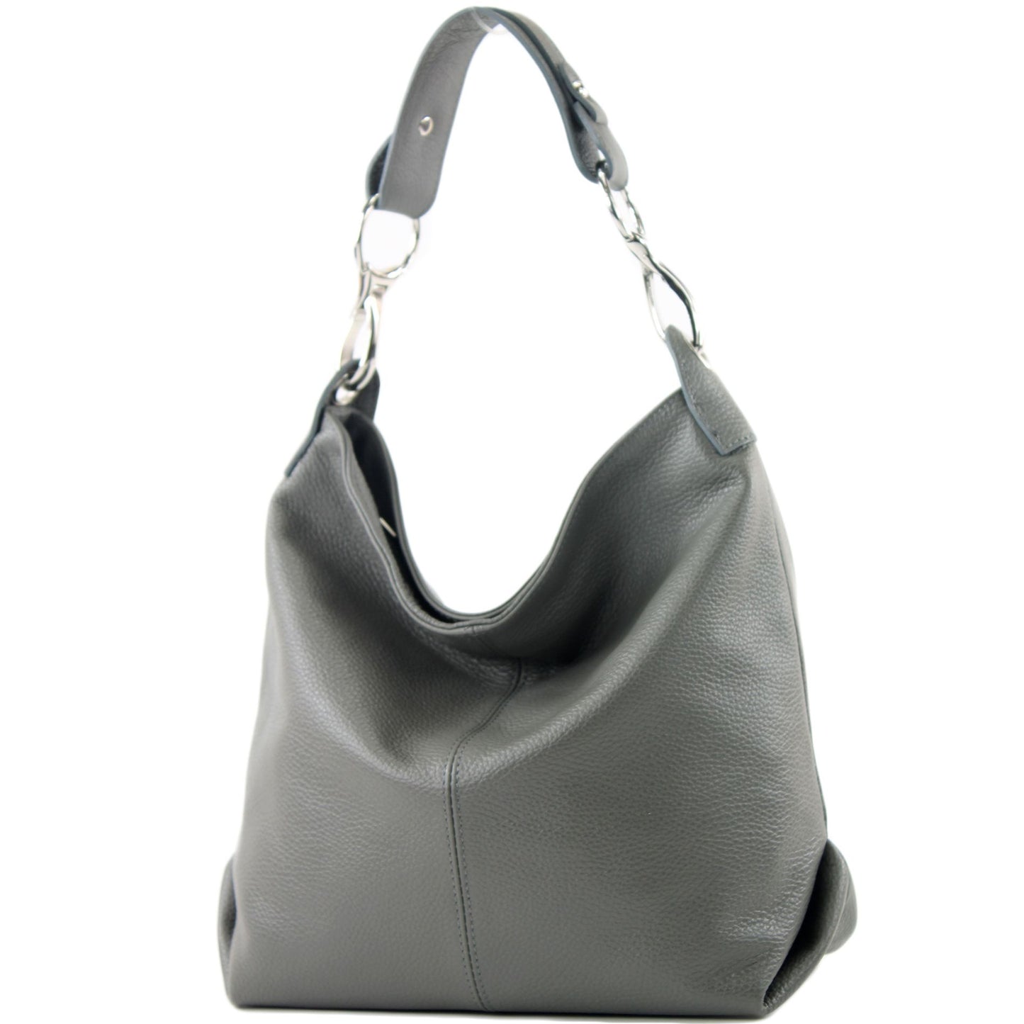 modamoda de T168 Damen Leder Schultertasche Henkeltasche Medium handmade in Italy