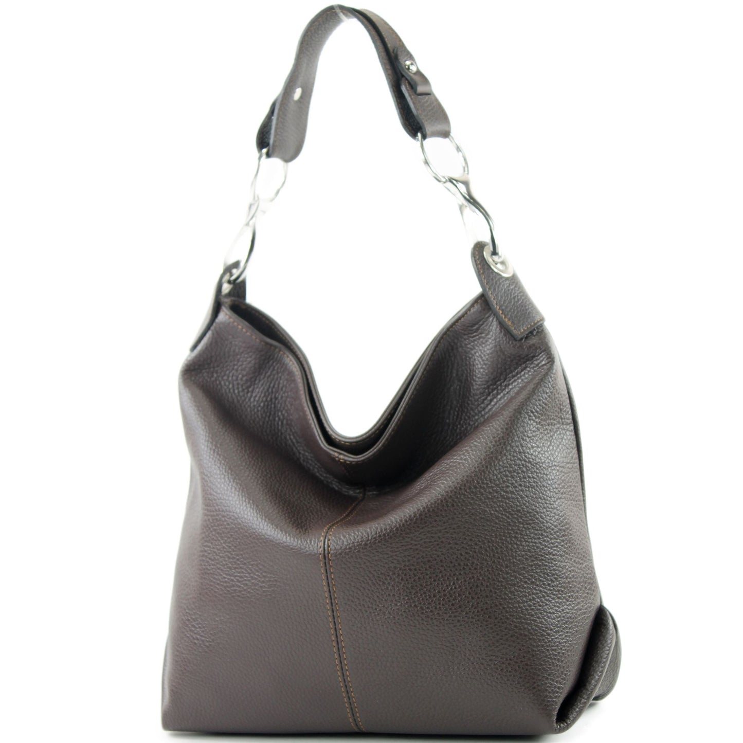 modamoda de T168 Damen Leder Schultertasche Henkeltasche Medium handmade in Italy