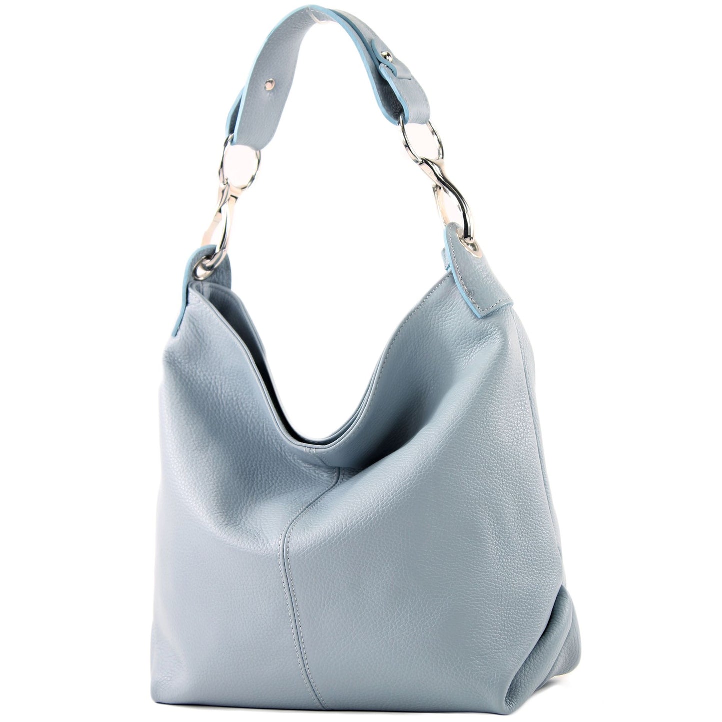 modamoda de T168 Damen Leder Schultertasche Henkeltasche Medium handmade in Italy