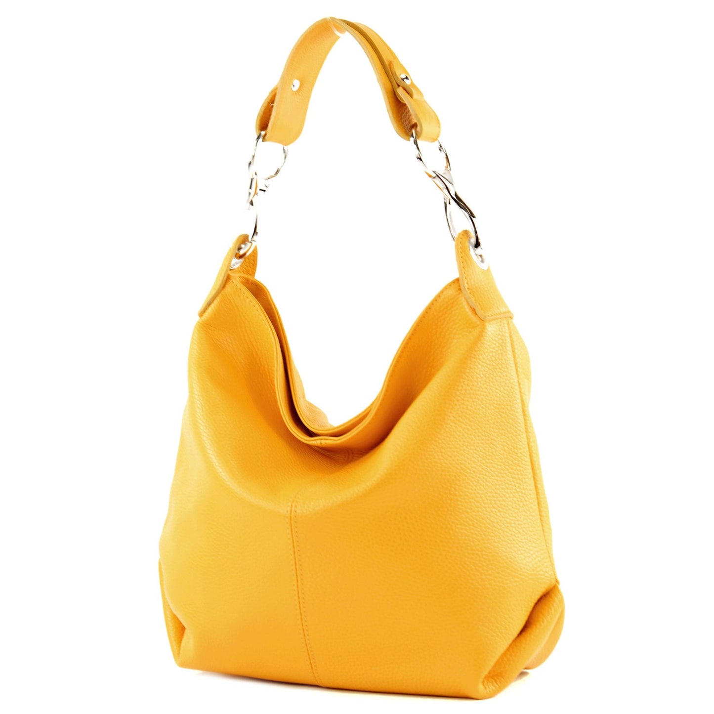 modamoda de T168 Damen Leder Schultertasche Henkeltasche Medium handmade in Italy