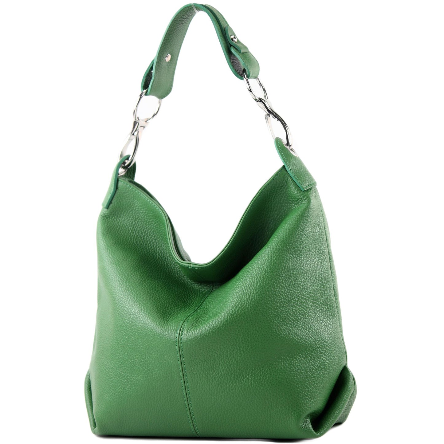 modamoda de T168 Damen Leder Schultertasche Henkeltasche Medium handmade in Italy