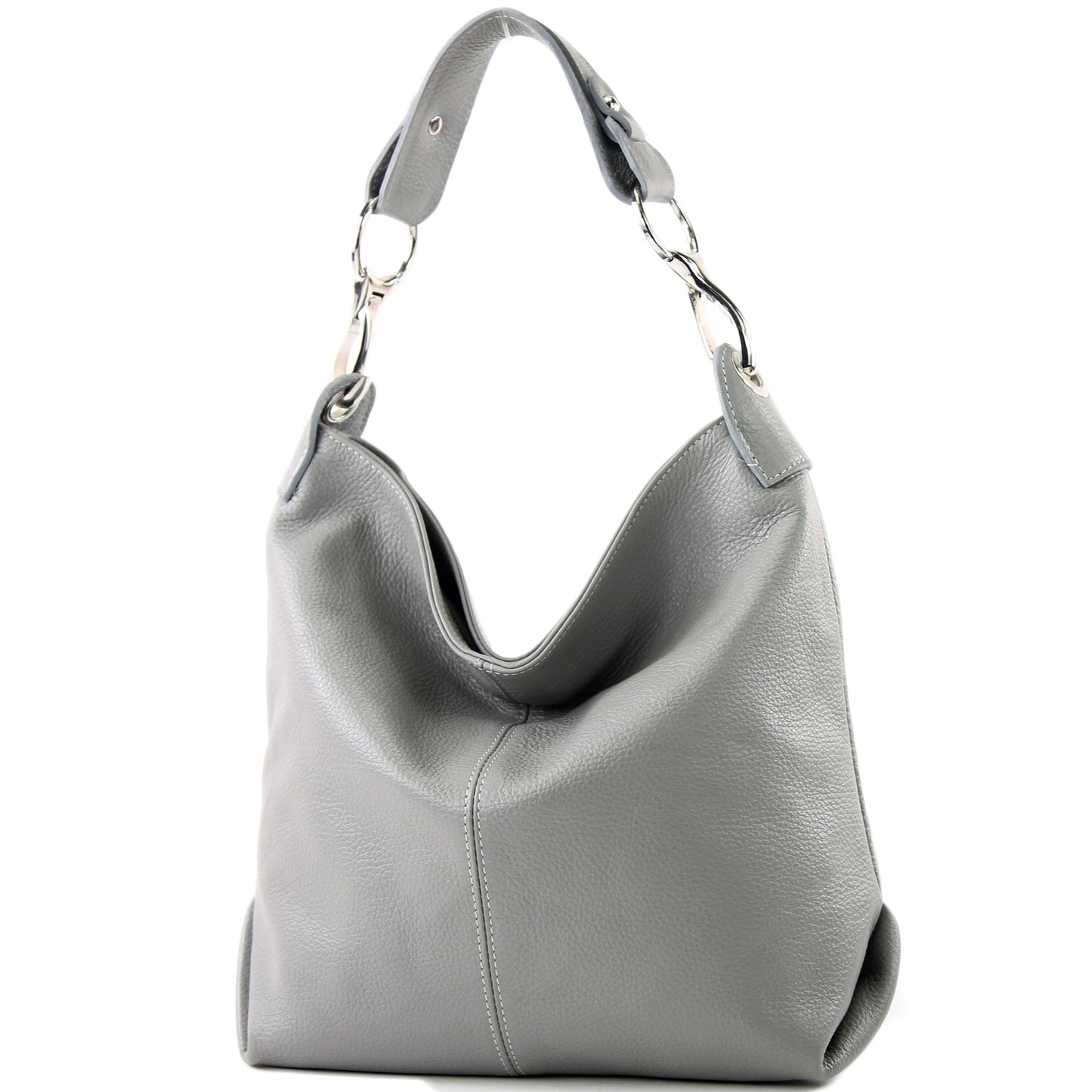 modamoda de T168 Damen Leder Schultertasche Henkeltasche Medium handmade in Italy