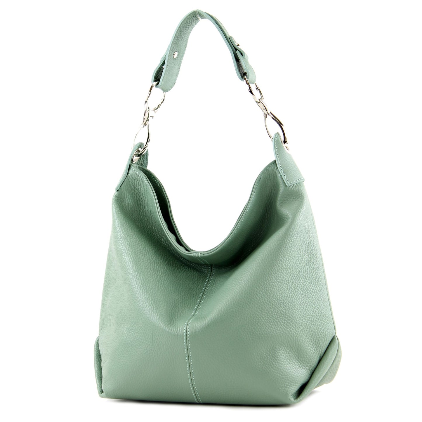 modamoda de T168 Damen Leder Schultertasche Henkeltasche Medium handmade in Italy