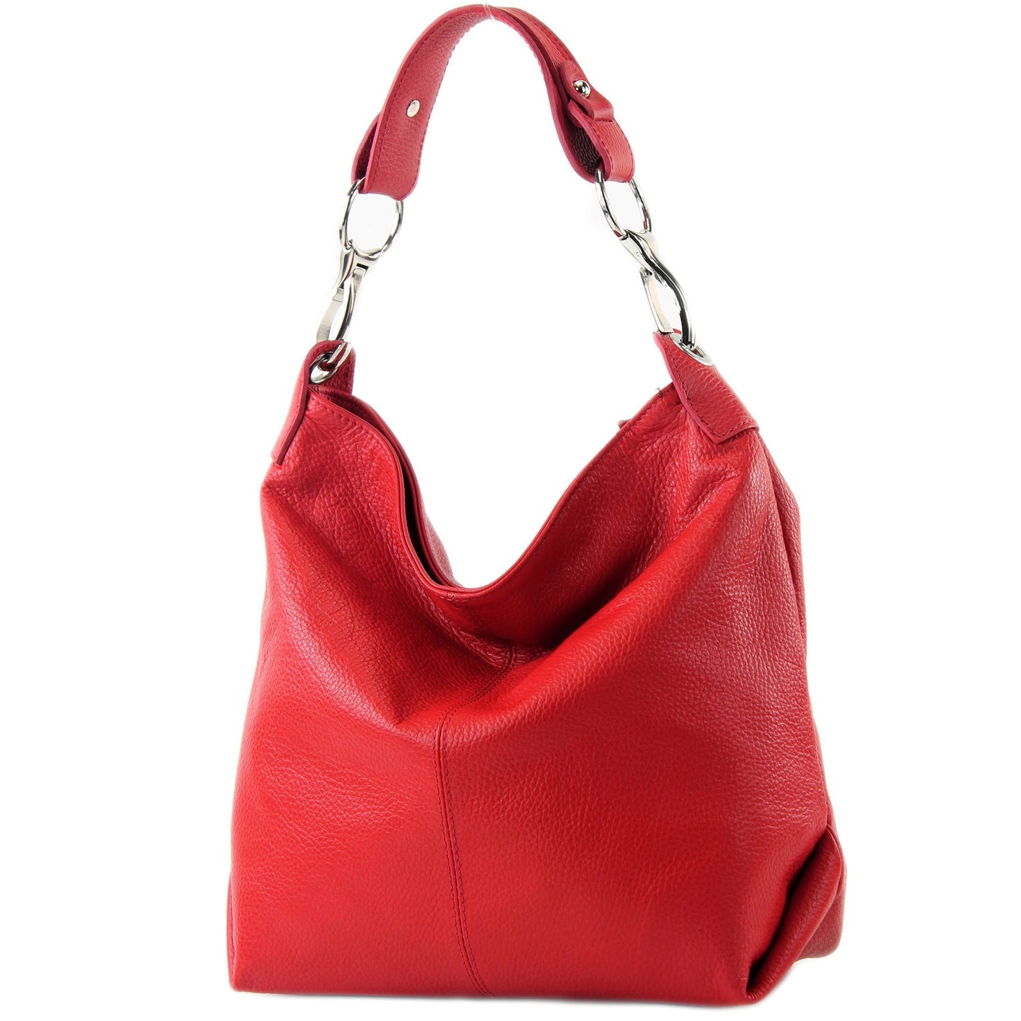 modamoda de T168 Damen Leder Schultertasche Henkeltasche Medium handmade in Italy