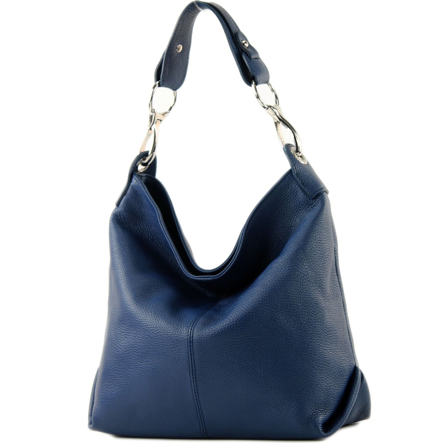 modamoda de T168 Damen Leder Schultertasche Henkeltasche Medium handmade in Italy