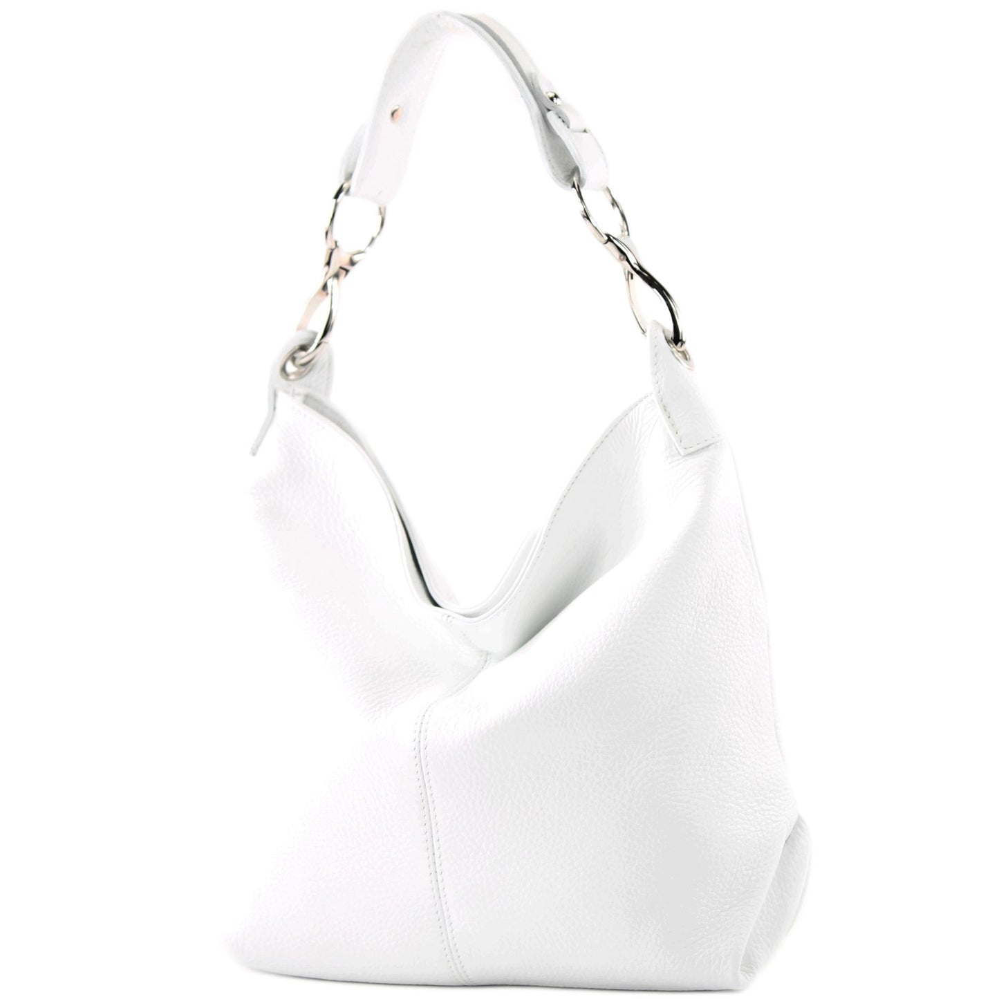 modamoda de T168 Damen Leder Schultertasche Henkeltasche Medium handmade in Italy