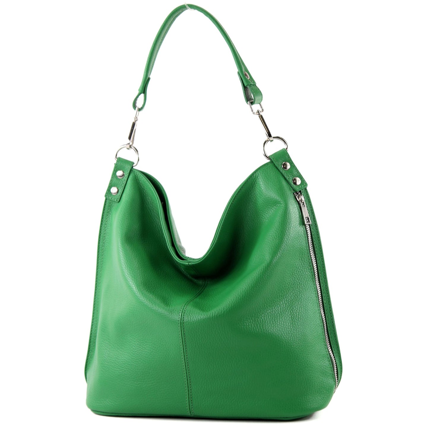 modamoda de - T177 - ital. Damen Schultertasche aus Leder