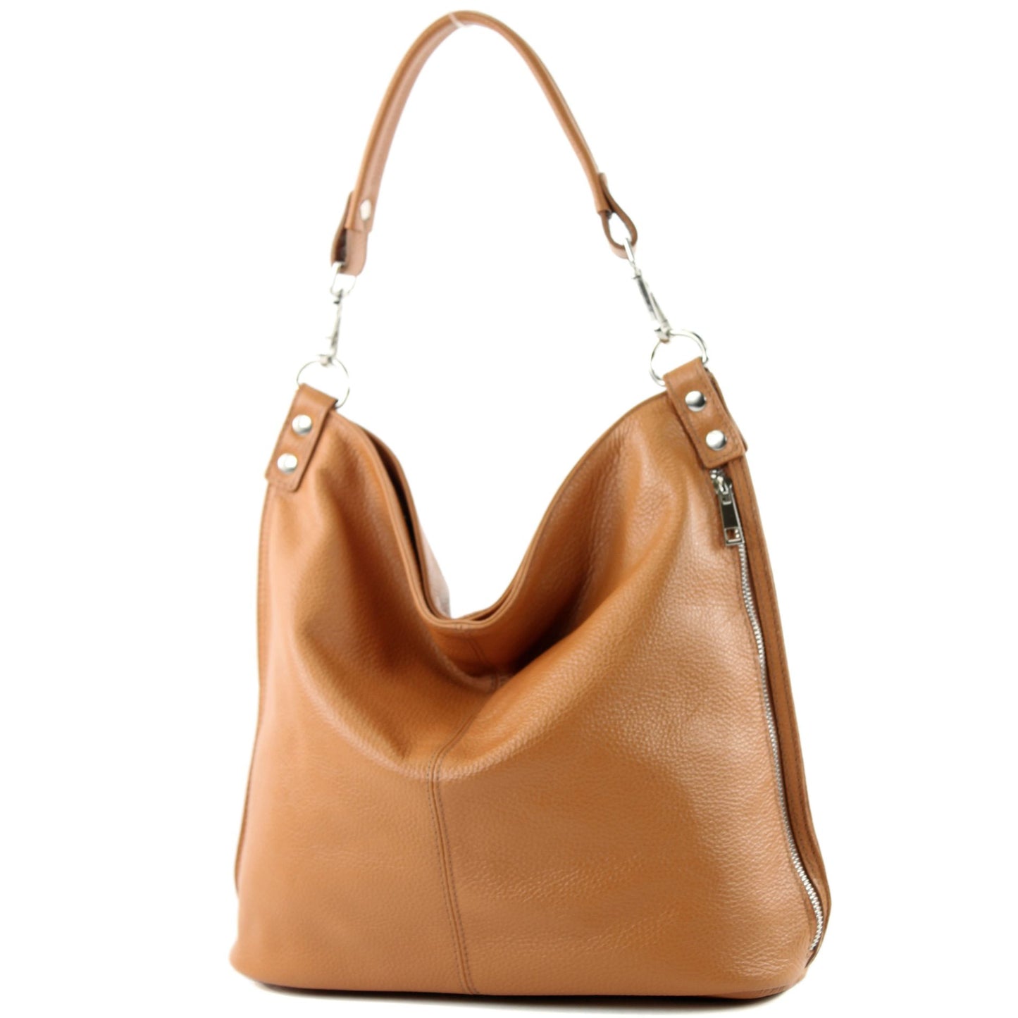 modamoda de - T177 - ital. Damen Schultertasche aus Leder