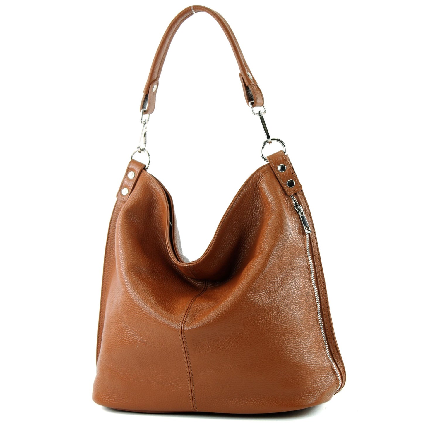 modamoda de - T177 - ital. Damen Schultertasche aus Leder